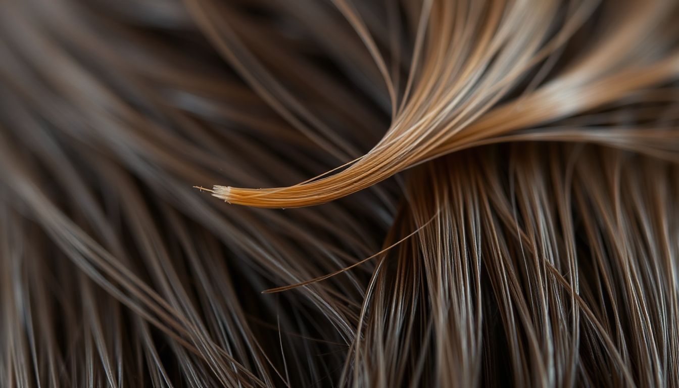 Hair strands caught in a brush, illustrating common hair fall concerns