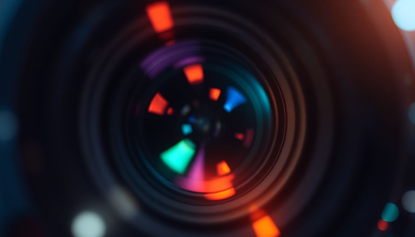 A person skillfully operating a drone equipped with a high-tech camera over a vibrant cityscape at sunset, capturing detailed footage.