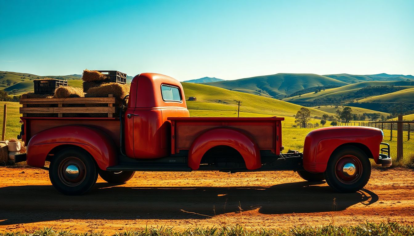 (A modern heavy-duty truck driving through an industrial area in Dandenong, symbolizing business growth and efficiency)