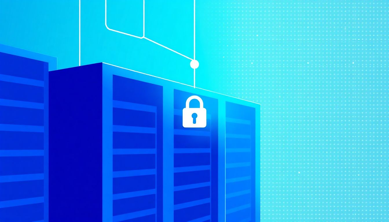 (Serverracks in einem Rechenzentrum repräsentieren das Herzstück digitaler Operationen)