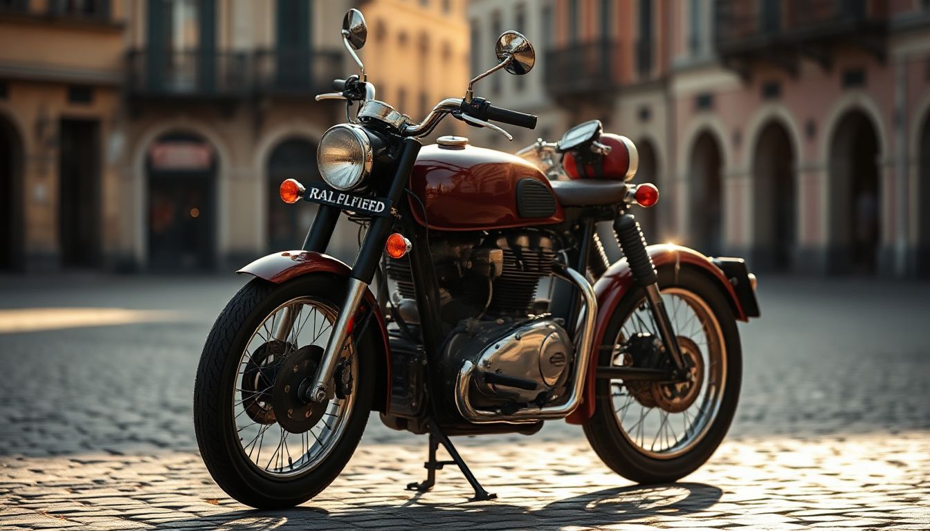 (A classic ride on the road, where style meets the open highway.)