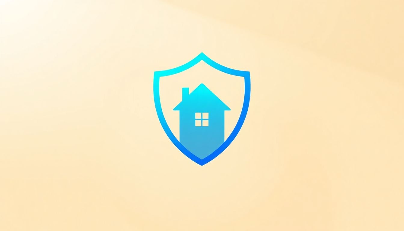 (A happy family enjoys their living room, secure in their home, thanks to smart planning.)