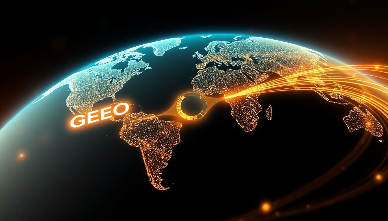 (A digital map showing various location markers and search bar, symbolizing the interplay between geographic areas and search results for local businesses.)