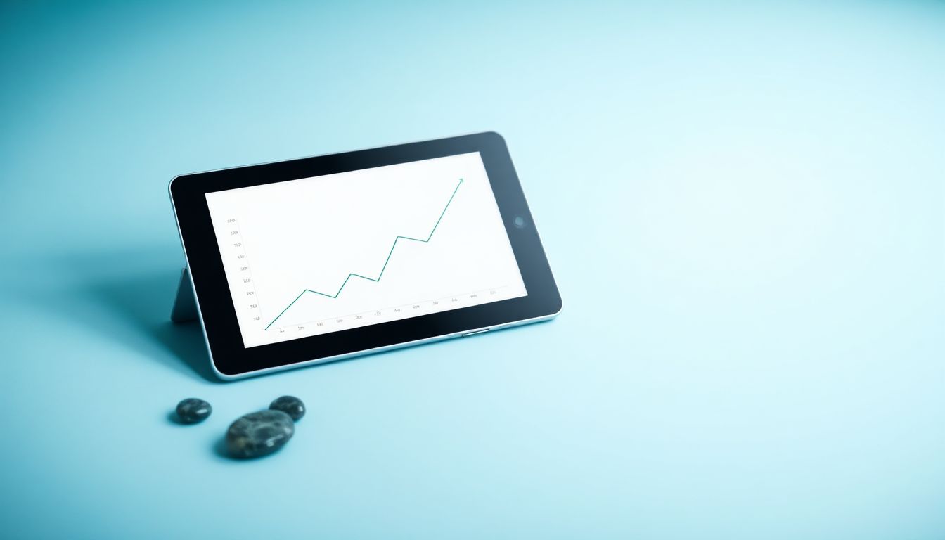 A focused trader at a clean desk, using one monitor with clear charts, symbolizing simplicity and clarity in Forex trading.