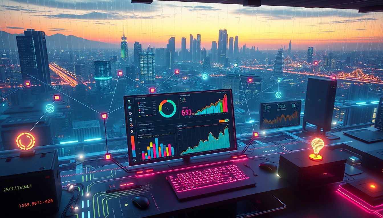 IT-Monitoring in Aktion: Ein Dashboard zeigt Echtzeit-Daten für stabile Systeme