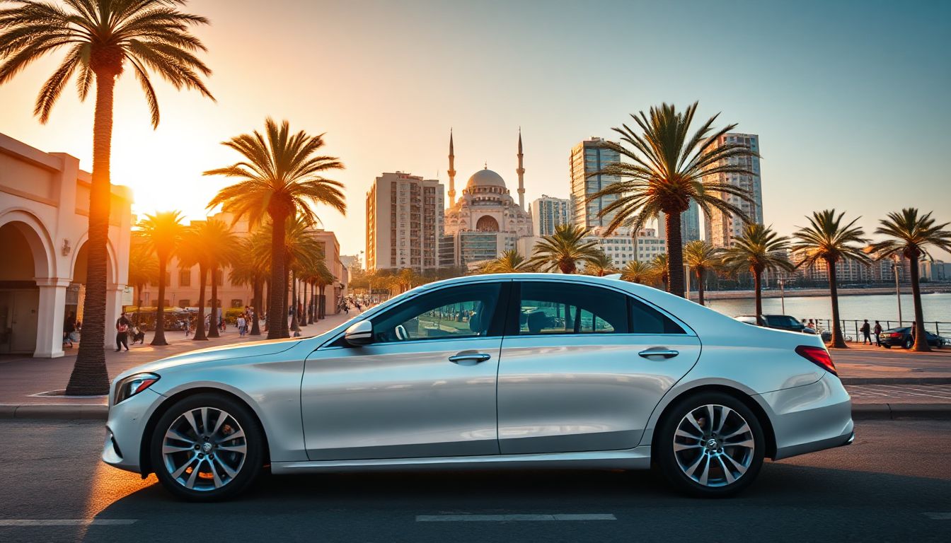 Découvrez Casablanca en toute liberté avec une location de voiture longue durée – une vue sur la skyline animée et une route ouverte vers l'aventure.