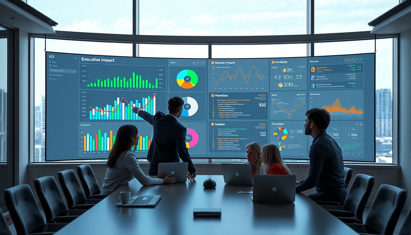 Beispiel für ein klares Dashboard, das Management und Teams verbindet