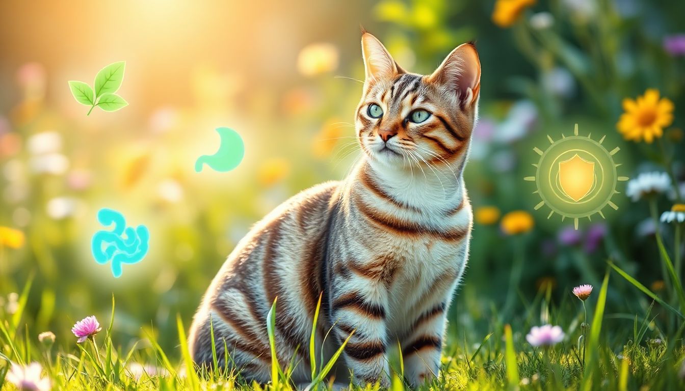 Senior Cat Enjoying Playtime: Boosting Mobility and Vitality with Targeted Supplements