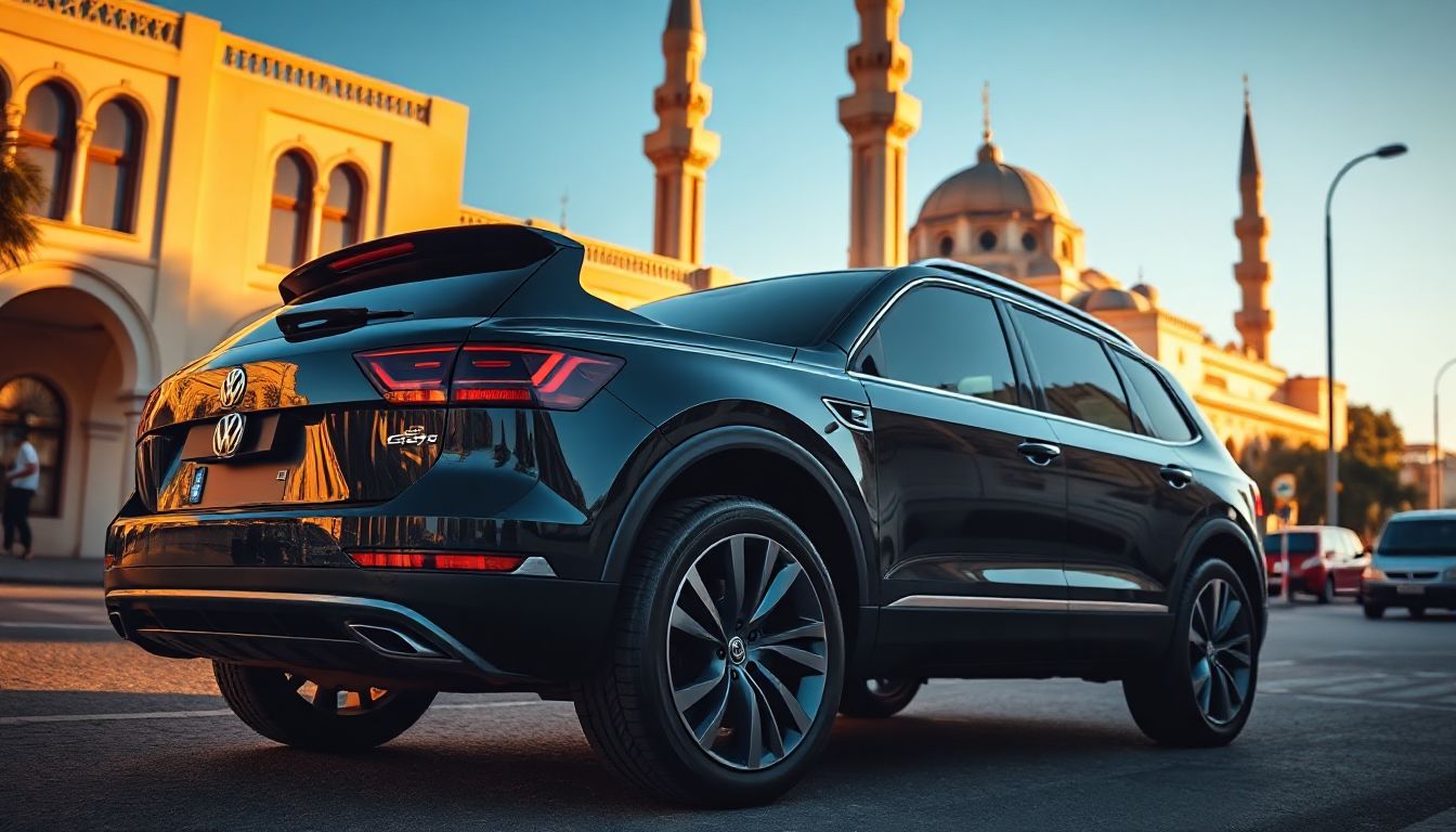 Découvrez le Volkswagen Touareg en location à Casablanca, un SUV de luxe prêt pour vos routes marocaines animées.