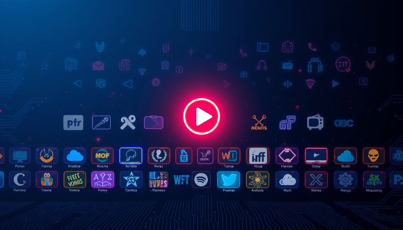 Streaming the Future: A vibrant TV screen shows global channels via IPTV tech, symbolizing endless entertainment in 2026