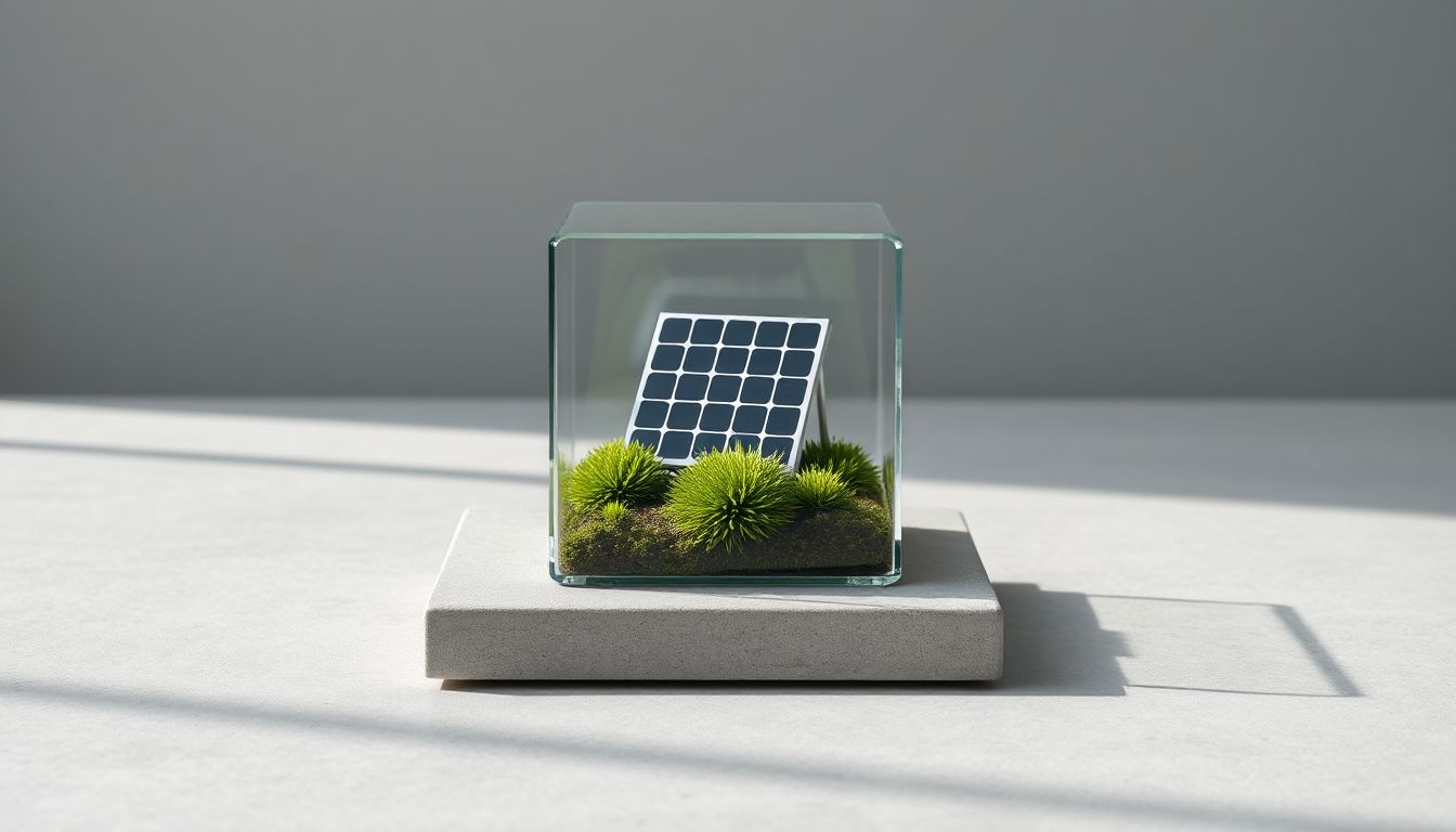 Modern ecology monitoring tools in a UAE coastal setting, highlighting sustainable tech for environmental protection