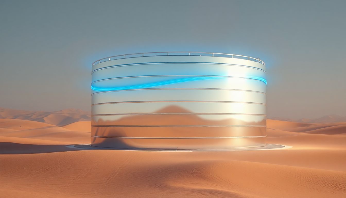 تنظيف وتعقيم خزانات المياه للفلل والمنازل بالرياض خزان مياه نظيف تحت شمس الرياض، رمز الكربون المتنوع