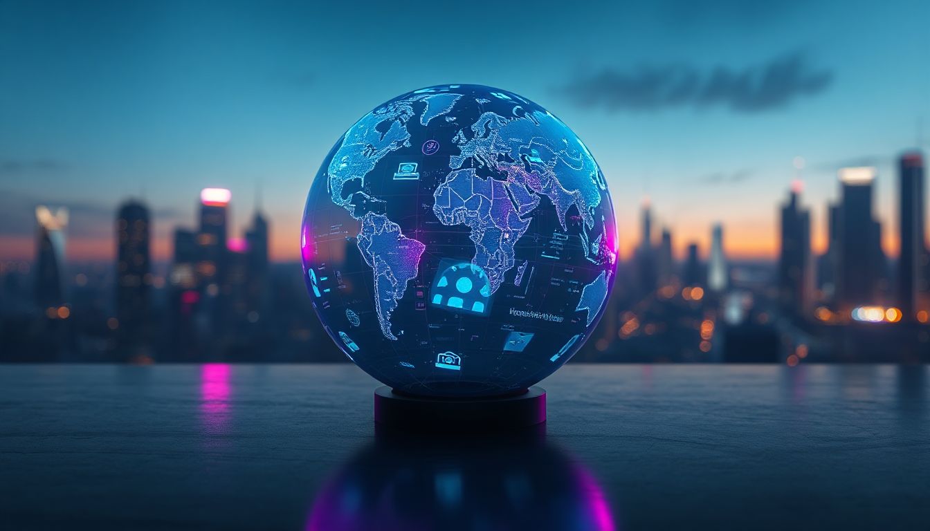 A family gathers around a sleek smart TV in a cozy modern living room, streaming a live soccer match with crystal-clear 8K quality and interactive overlays, capturing the excitement of live IPTV in 2026.