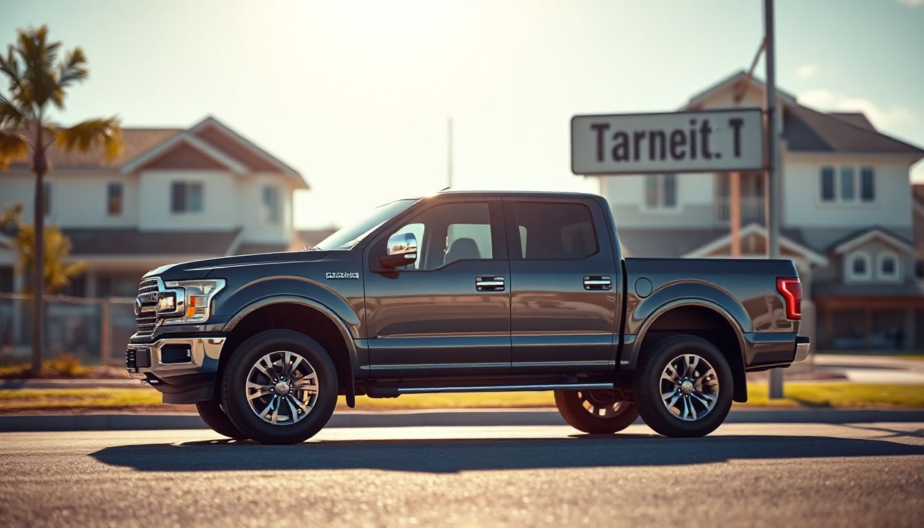 Modern truck hauling goods on a busy Tarneit road, symbolizing reliable transport solutions