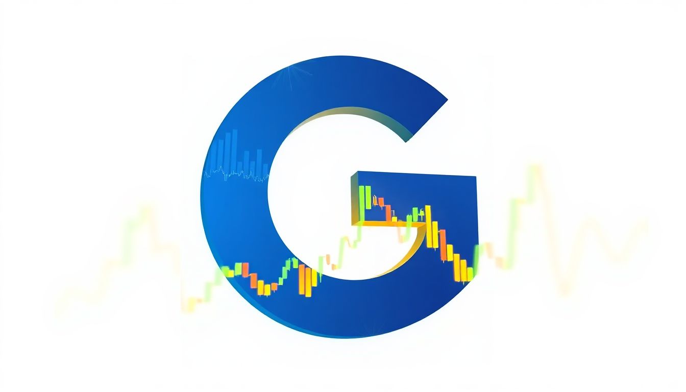 Google Finance dashboard displaying real-time stock charts and market summaries