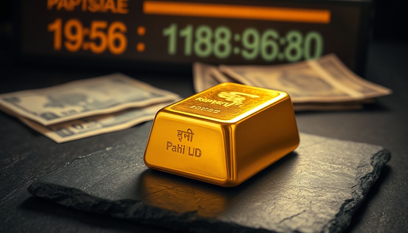 Live Gold Rates Display in a Pakistani Market