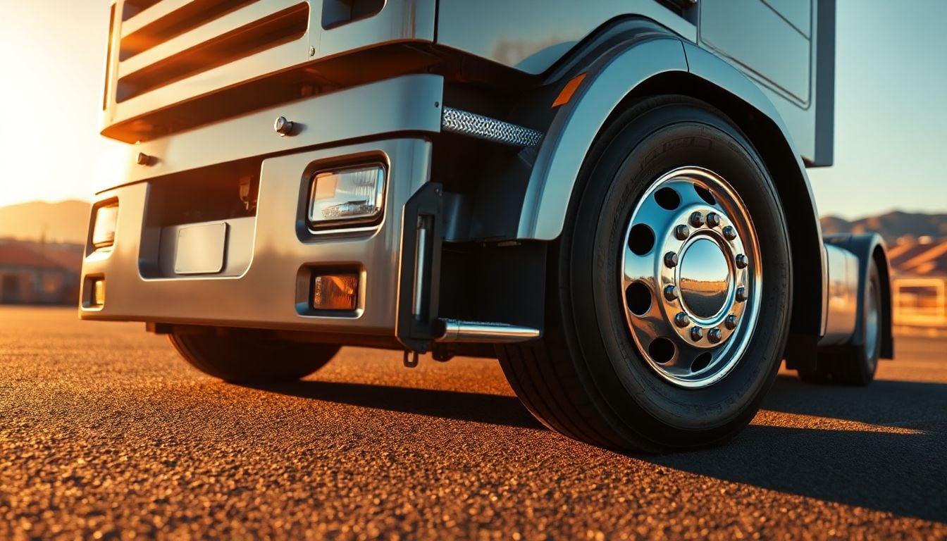 Truck cruising along the Princes Freeway in Point Cook, ready for business