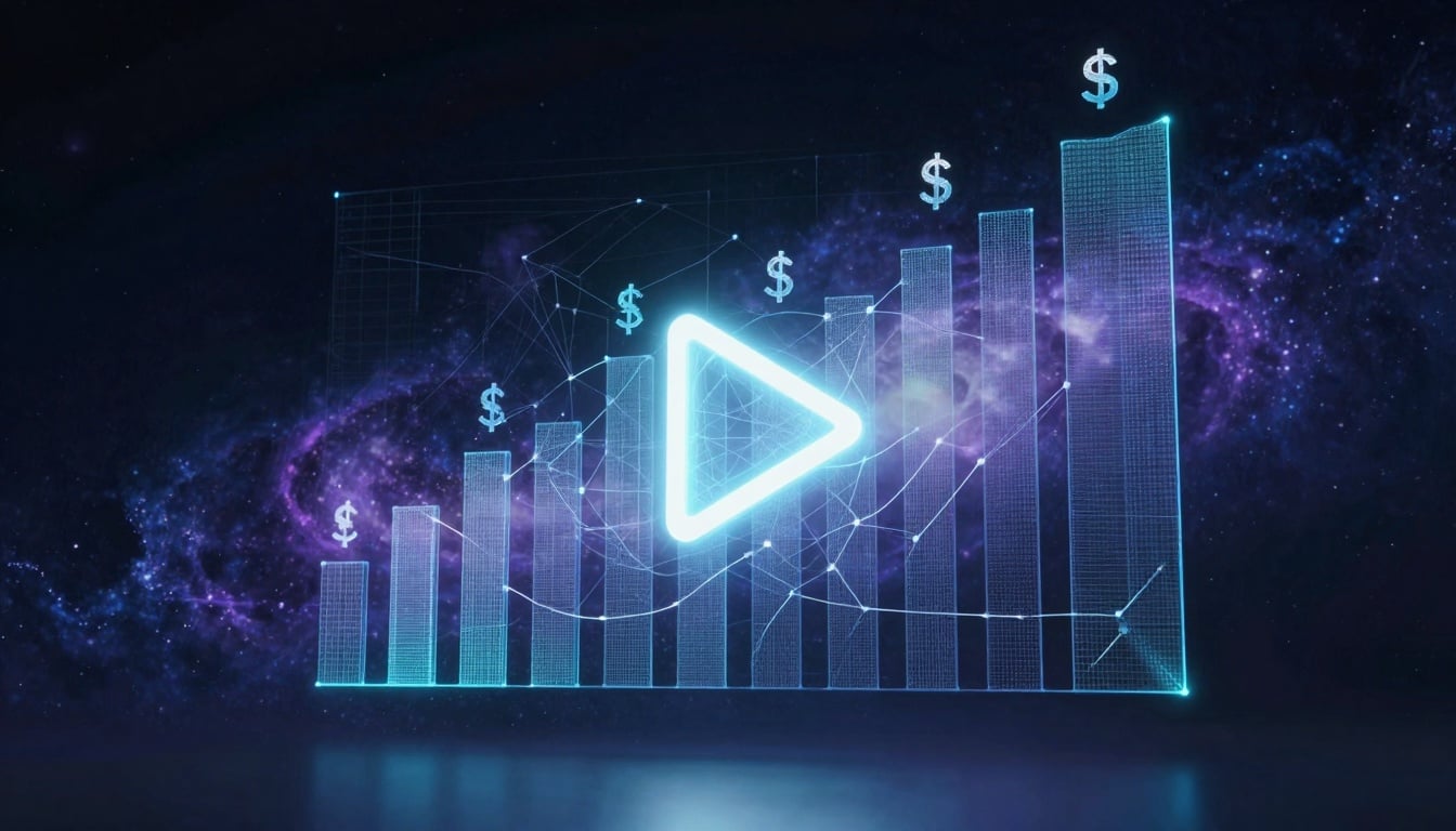 YouTube creator analyzing earnings dashboard with 2026 updates highlighted