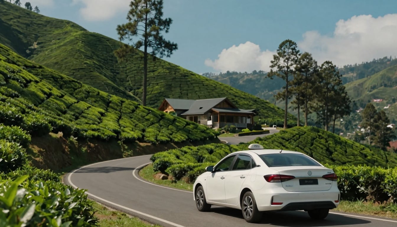 Breathtaking views of the Nilgiri hills on the cab ride from Mettupalayam to Aiswarya Resorts