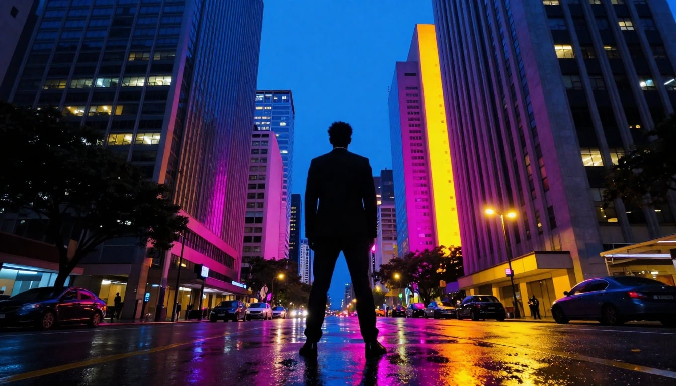 Vista vibrante da Avenida Paulista, coração pulsante de São Paulo