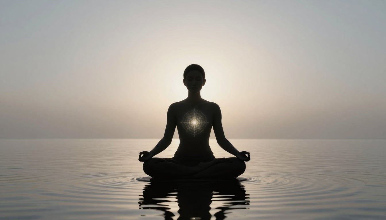 A peaceful forest path bathed in soft sunlight, inviting reflection and connection to nature for spiritual health.