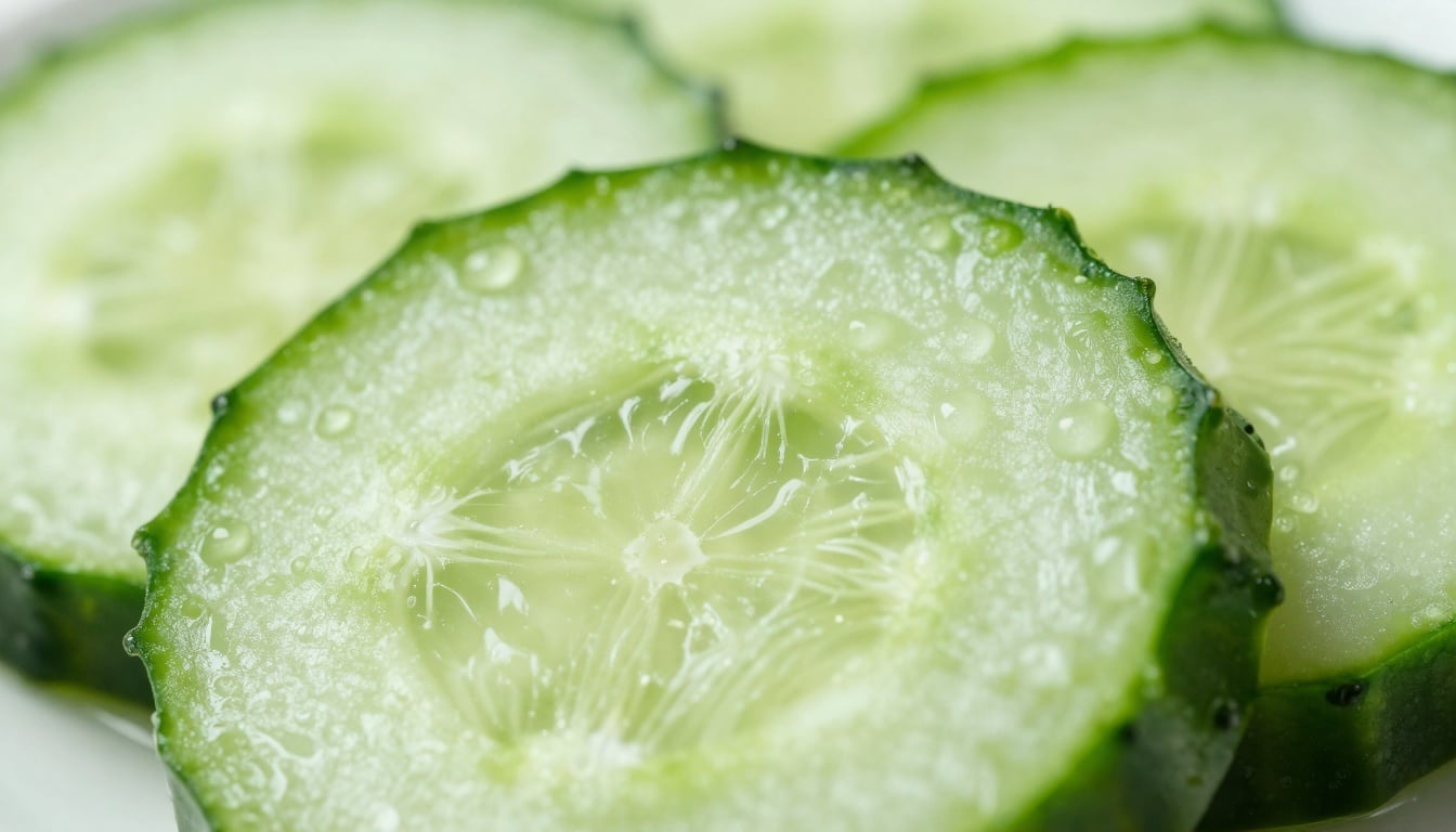 Fresh Cucumber Slices for Glowing Skin