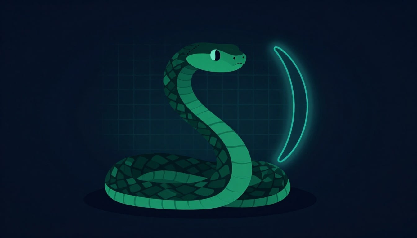 صورة توضيحية لكود Python بسيط يرحب بالمبتدئين في عالم البرمجة