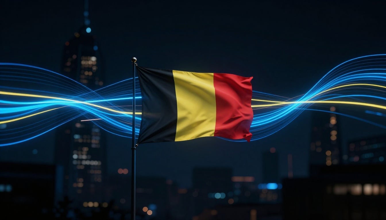 A cozy Belgian home setup with a smart TV streaming live sports, highlighting the ease of legal IPTV in everyday life